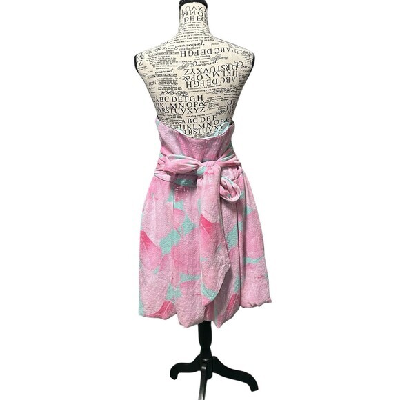 Hutch Mini Dress 12 Pink Blue Pastel Polly‎ Sequin Side Zip Drawstring  Bubble - Picture 4 of 9